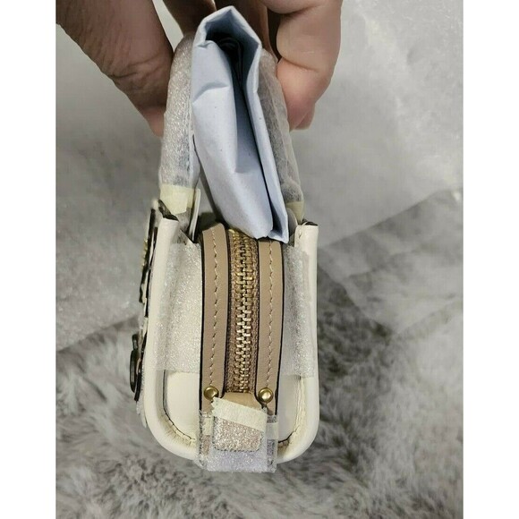COACH 1941 Rogue Mini Charm TEA ROSE Chalk /Gold NWT - Picture 5 of 10